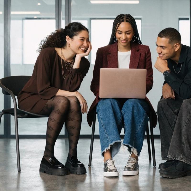 Diverse recruitment team UK office